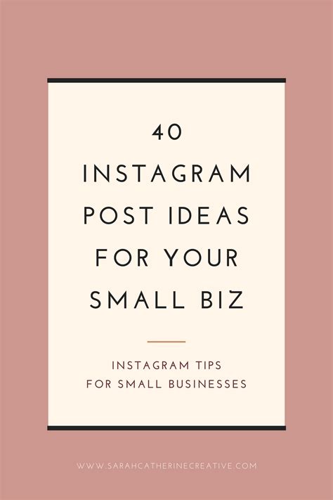 Ideas for small business on instagram